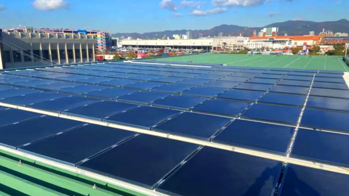 マーテック神戸本社の太陽光発電パネル設置